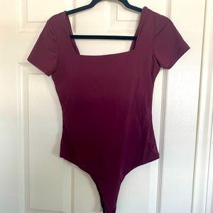 Klassy Network Maroon Bodysuit